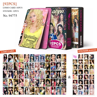 跨境热销新品92张AESPA迷你专辑KISS N TELL明星KPOP周边LOMO小卡