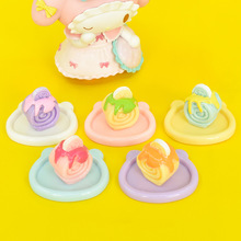 果酱卷卷蛋糕微缩食玩树脂diy配件钥匙扣挂件小摆件过家家