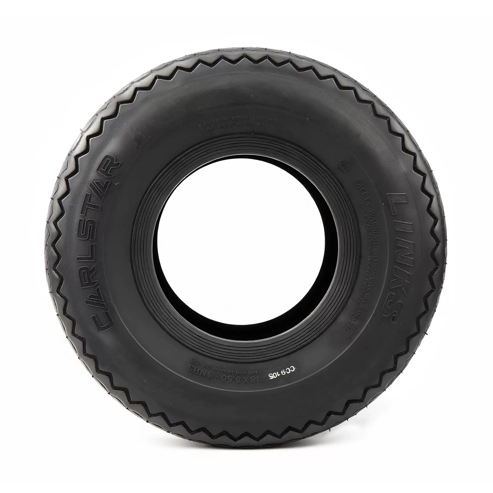 卡莱CARLSTAR 4层单胎18X8.50-8 四轮观光车轮胎 高尔夫球车轮胎