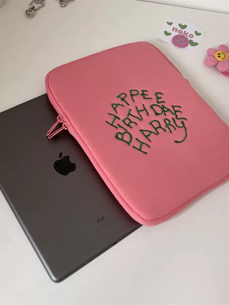 Korean Trendy New Style Hagrid Cake Pink Tablet Computer iPad Protective Case Inner Sleeve Laptop Storage Bag