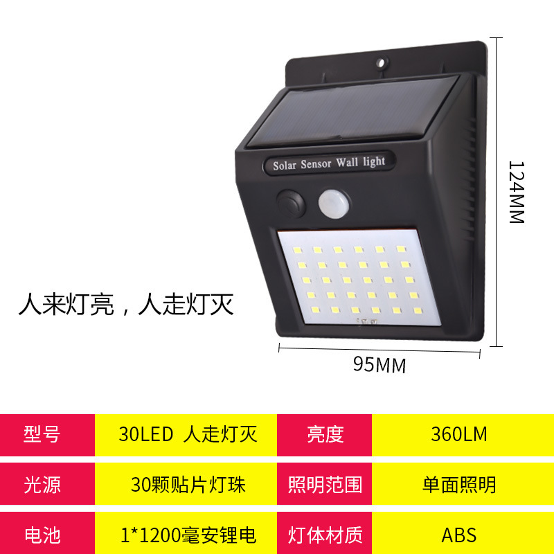 Hogar lámpara solar fluorescente lámpara de jardín solar al aire libre Cuerpo Humano inducción lámpara de pared jardín Villa ciervos Otros