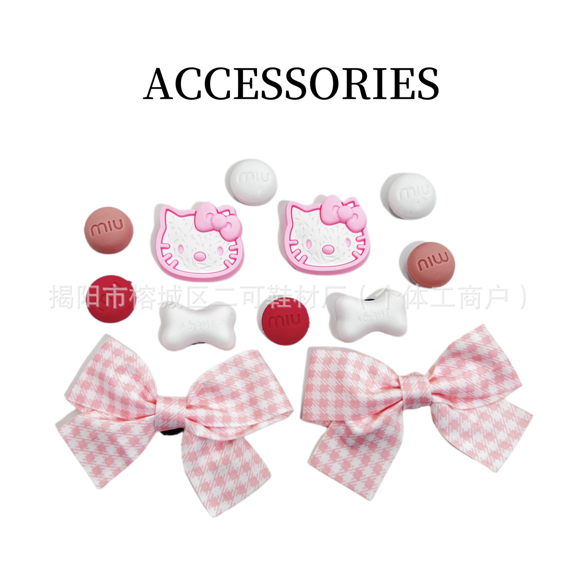 INS primavera nuevo ballet de perla punto de onda arco agujero agujero zapatos de ballet hebilla coreana diy accesorios desmontables
