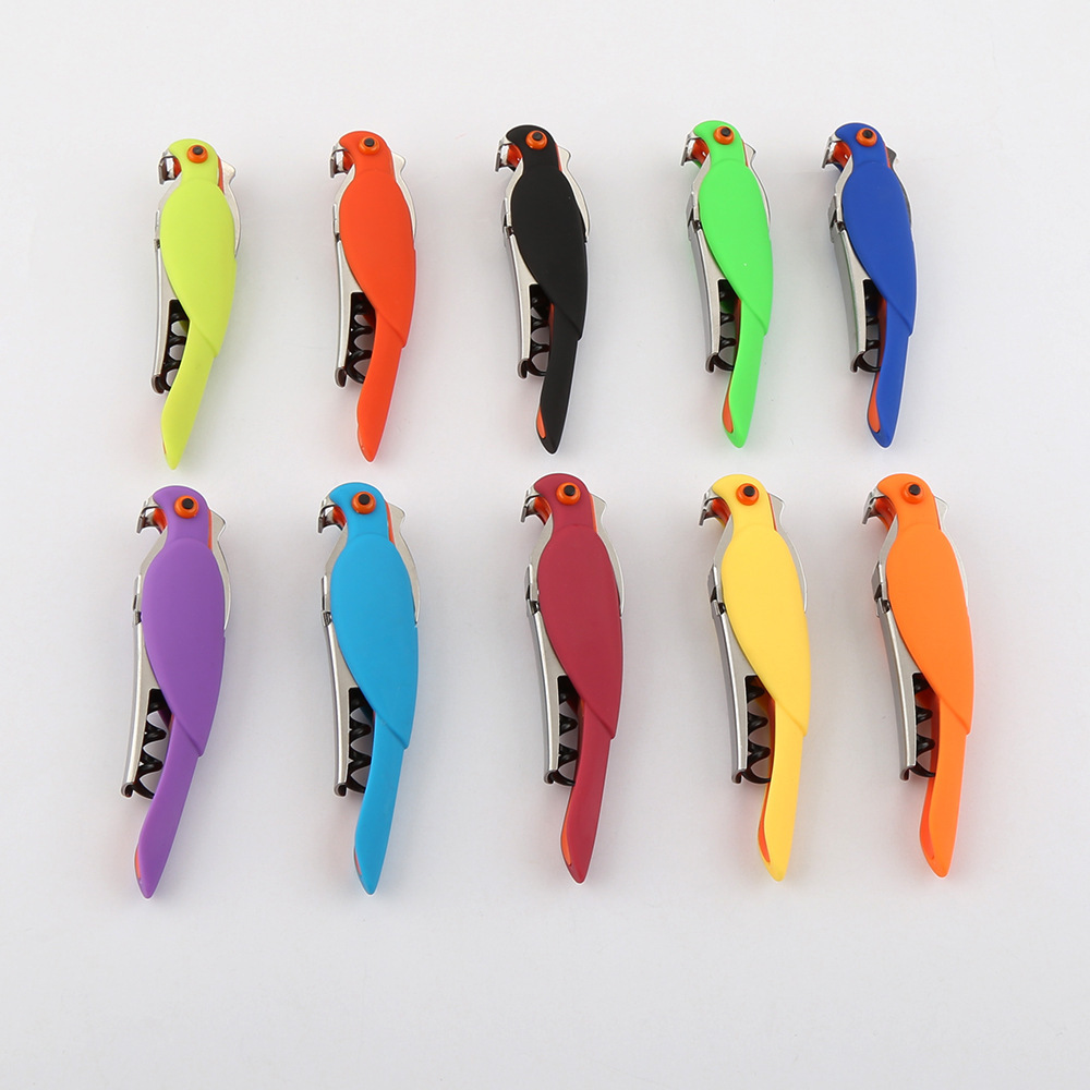 Creative wine bottle opener multi-function parrot-shaped bird-shaped beer bottle opener wine set
