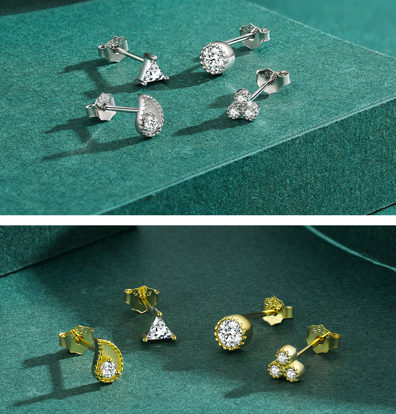 7g Weight 0.03µm Gold Plating Thickness Electroplating Gold Plating Process 925 Sterling Silver Ear Needle Material Rhodium Plated Plating Material Artificial Diamond Inlay Material Ear Studs Classification 1 Piece Quantity Daily Occasion 925 Sterling Silver Material Round Pattern Women'S Gender Simple Style Style Inlay Craft 1 Piece 925 Sterling Silver Round Artificial Diamond Ear Studs