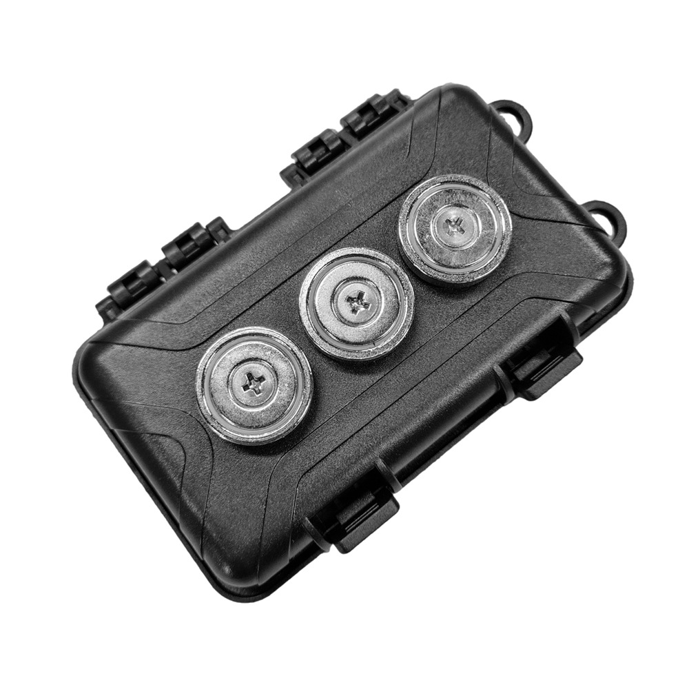 外部隠しキーホルダー防风雨重型三磁石ツールボックスABSアイテム隠し式車載マグネットボックス