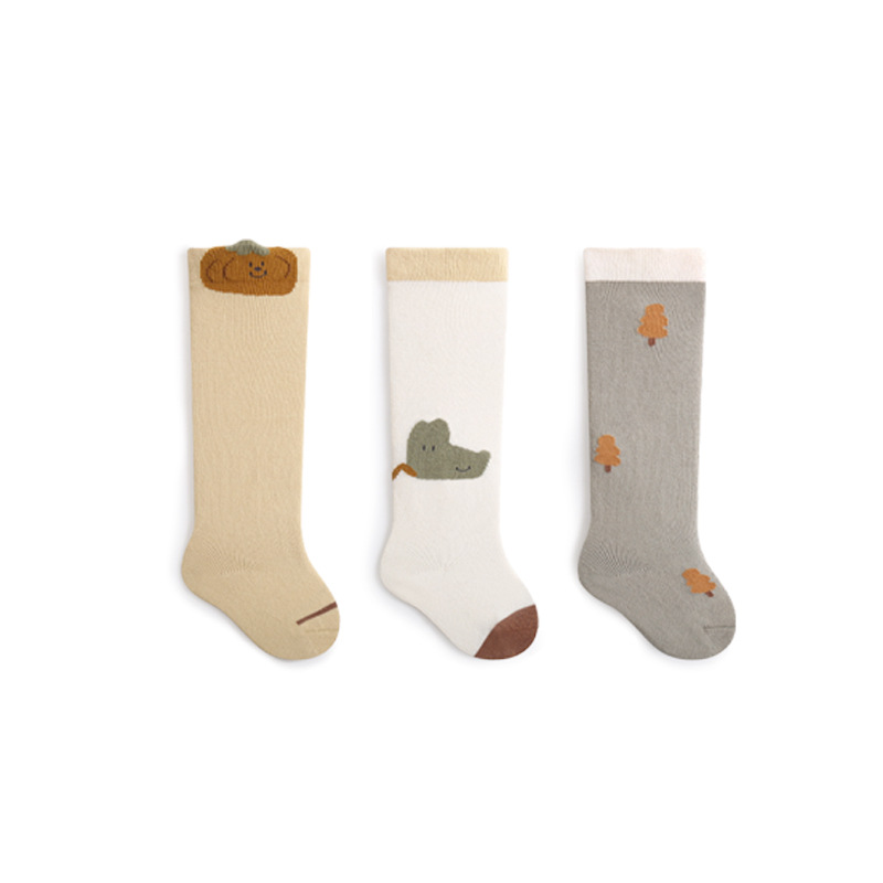 2023 otoño nuevo bebé recién nacido calcetines boca suelta sin hueso pierna alta calcetines de algodón bebé calcetines largos