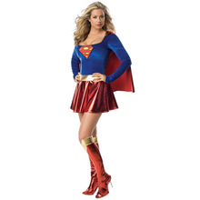 S-XXL性感女超人装制服万圣节超人服装 节日派对服角色扮演舞台装