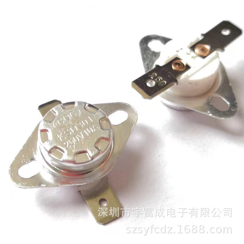 KSD301手动复位温控开关温度开关热保护器防干烧