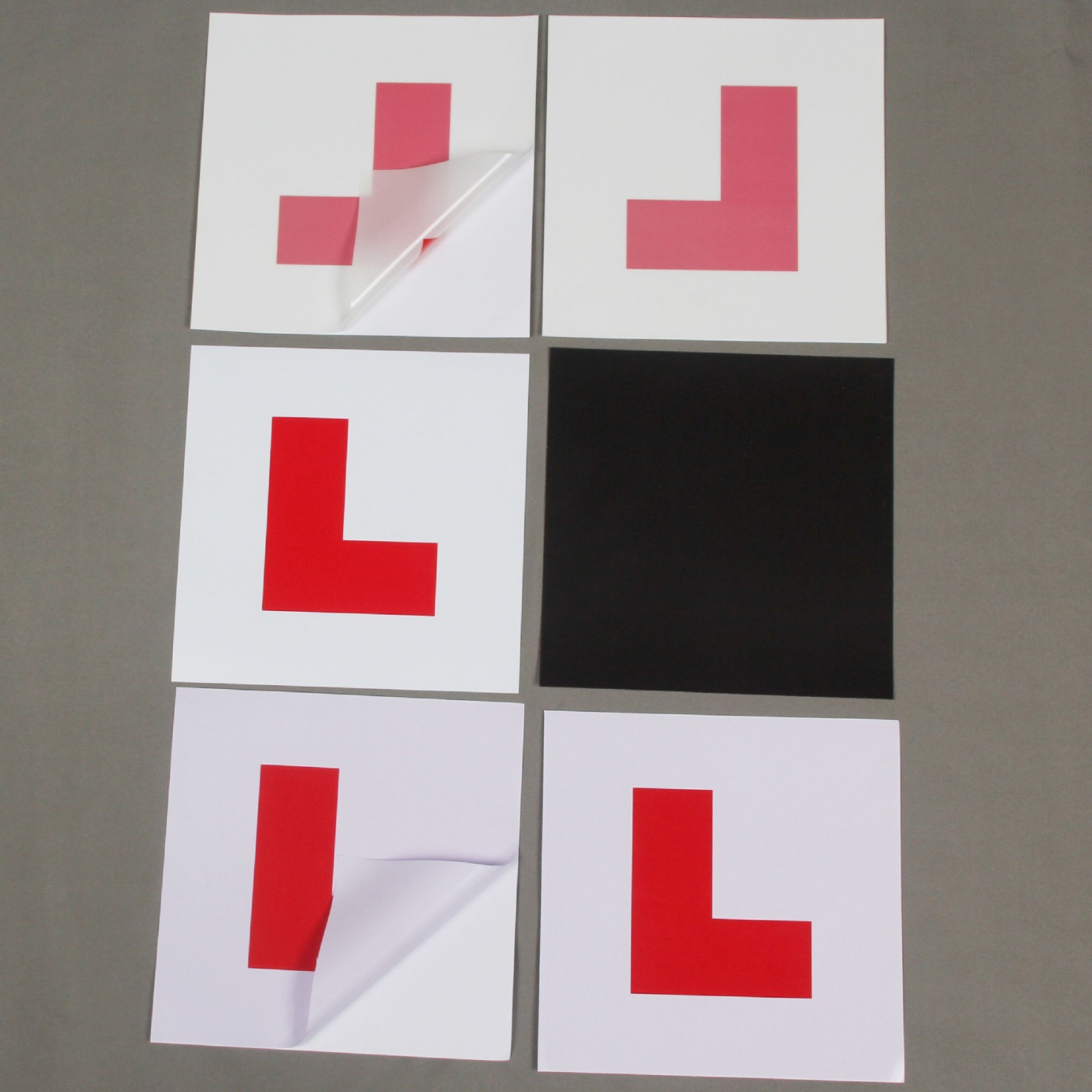 英国新手L贴 L PLATE 磁性L贴 静电膜L贴 自粘L贴 磁吸L贴