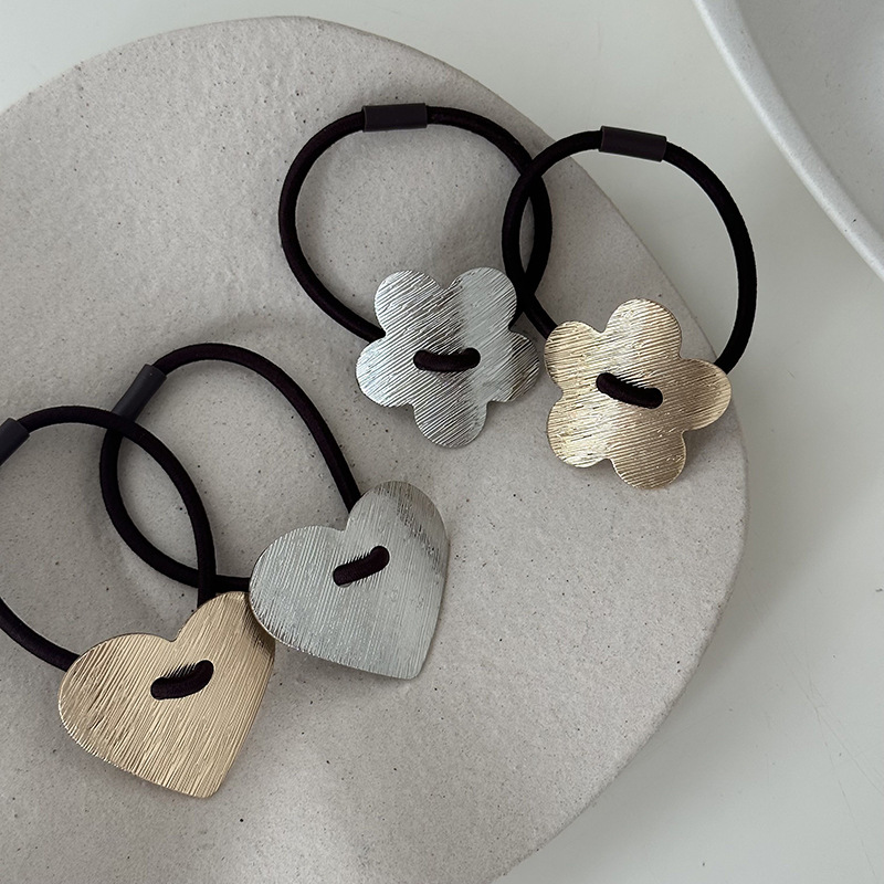Luxe haarband met metalen bloem voor dames_voghion.com