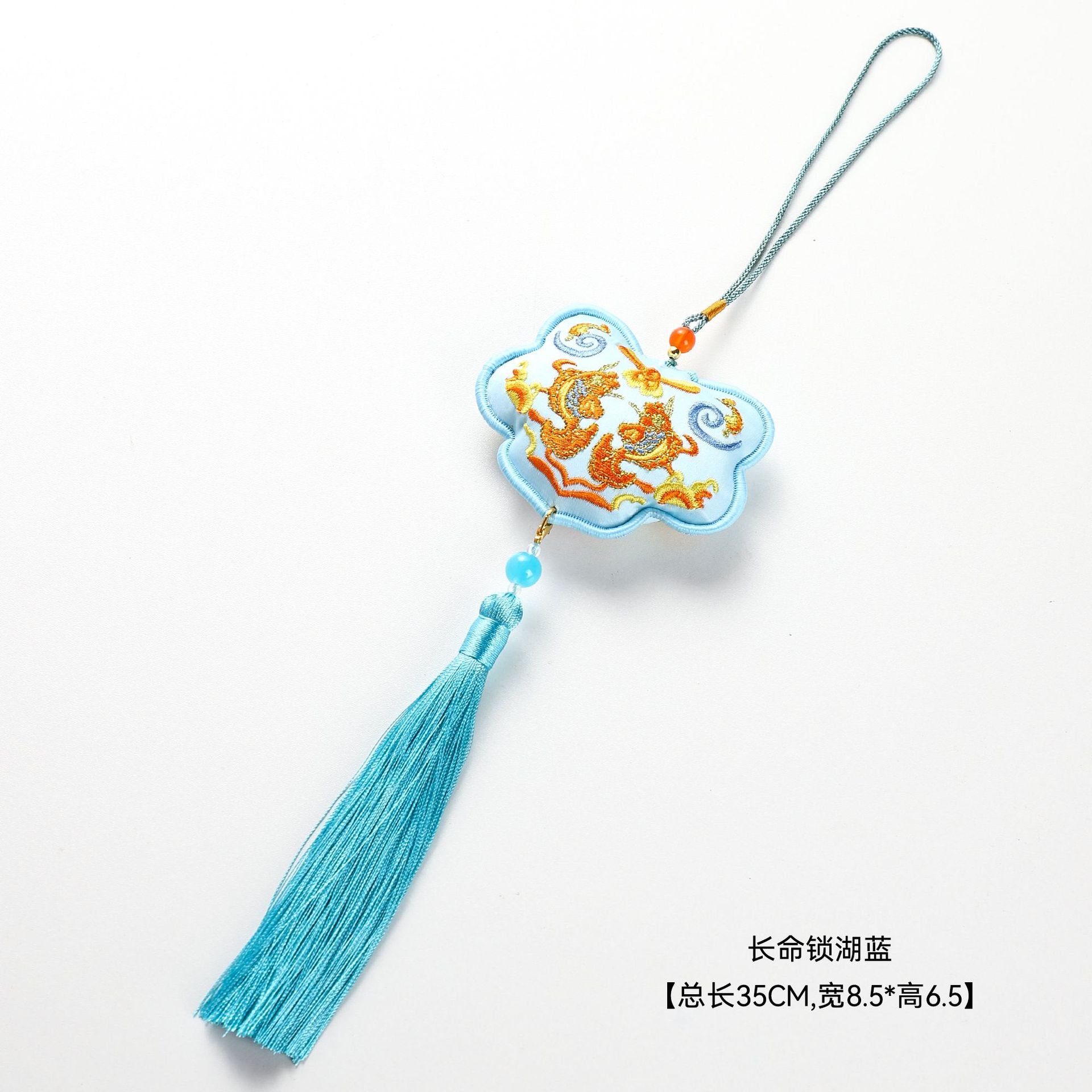 Colgante de cerradura concéntrica de siete colores de cordier de estilo chino decoración de barril de fiesta de Año Nuevo con flores de material DIY colgante de flores