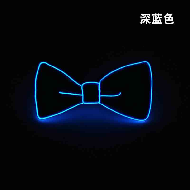 Corbata luminosa LED, suministros para fiesta de baile de Carnaval, pajarita luminosa de diez colores, accesorios de ambiente para discoteca, bar y discoteca