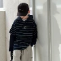 新款儿童条纹男孩打底衫
