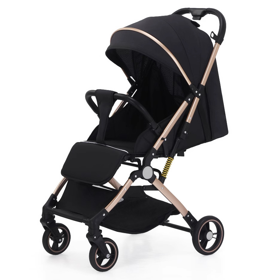 Baby Stroller Is Lightweight, Can Sit and Lie Down, Two-Way, One-Button Folding, Shock-Absorbing, Pocket Stroller, Baby Stroller with Pull Rod