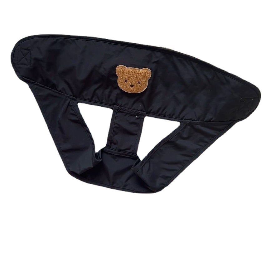 INS correa de silla de comedor para niños de estilo coreano correa de fijación de silla de comedor bordada de dibujos animados cinturón de fijación anti-caída de comedor para niños