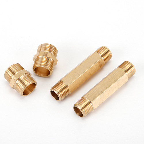 TPU pneumatic brass double external screw thread connector thread directly 4 points to 3 points 2 points 6 points thread 1 inch 25DN15