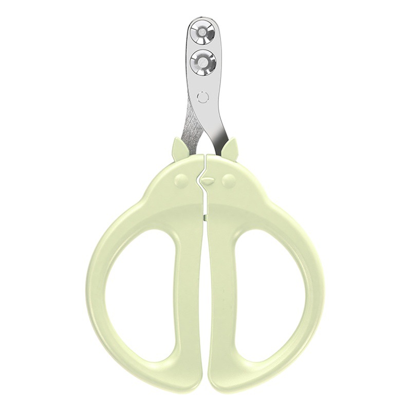 Original nueva mascota Totoro cortaúñas doble agujero pequeño ciego tijeras anti-sangrado agujero redondo límite gatito gato cortaúñas