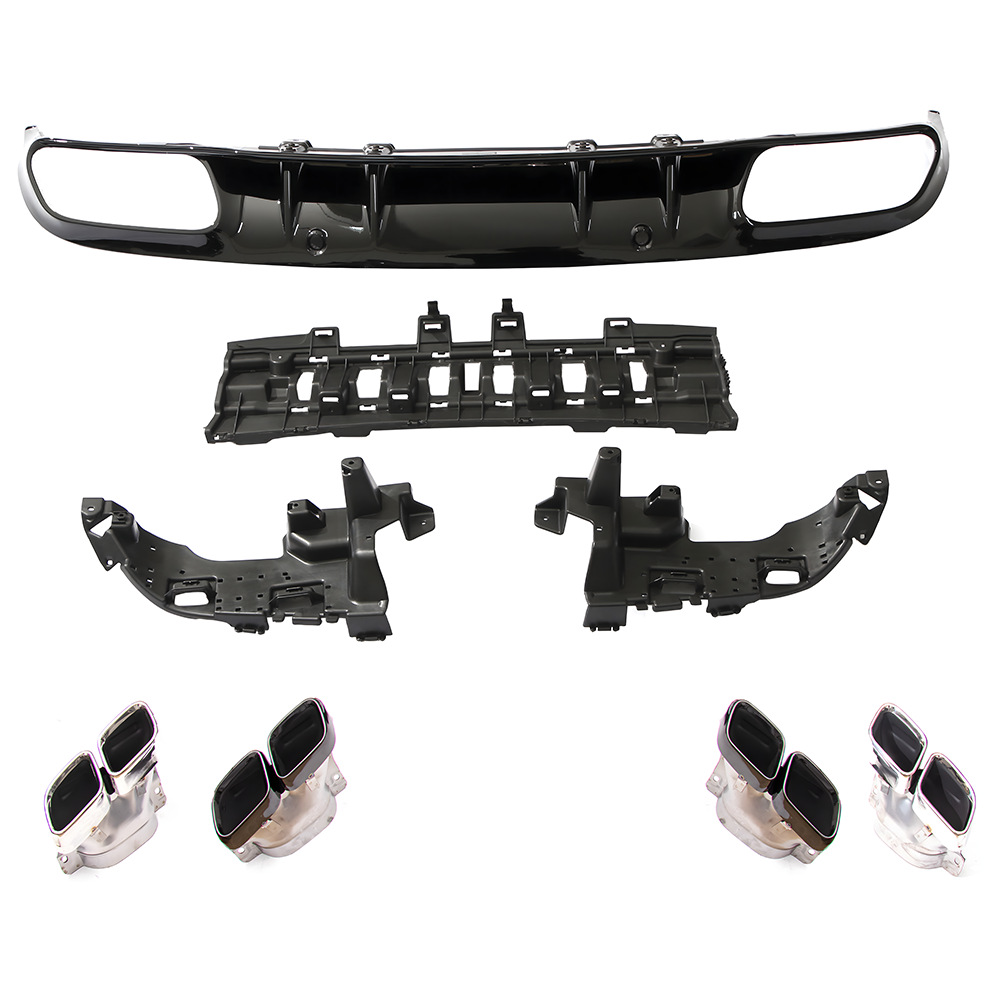 Suitable for Mercedes-Benz C-Class (2019+) W205 Coupe Two-Door Sports Upgrade C43 C63 Tail Lip and Tail Throat