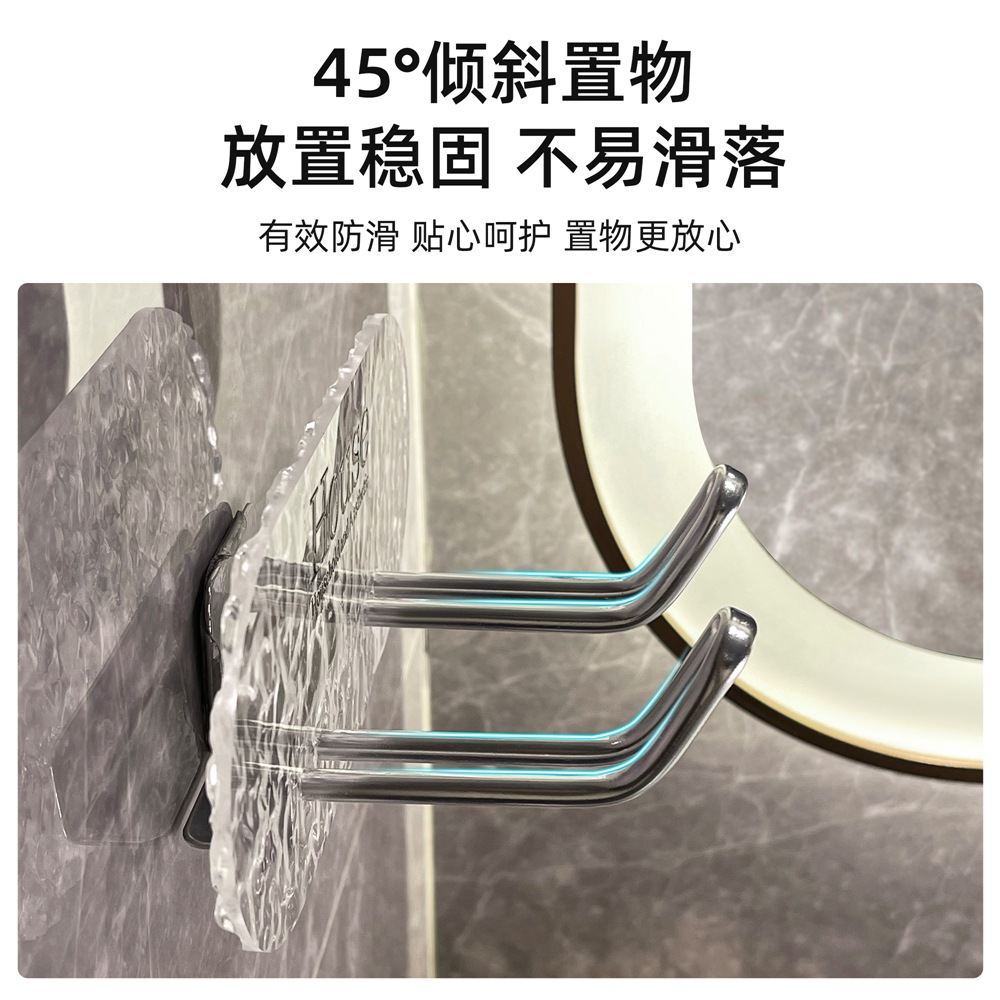 Baño Soporte de secador de pelo de acrílico para el hogar Estante Dyson Estante de baño de pared para almacenamiento de secador de pelo