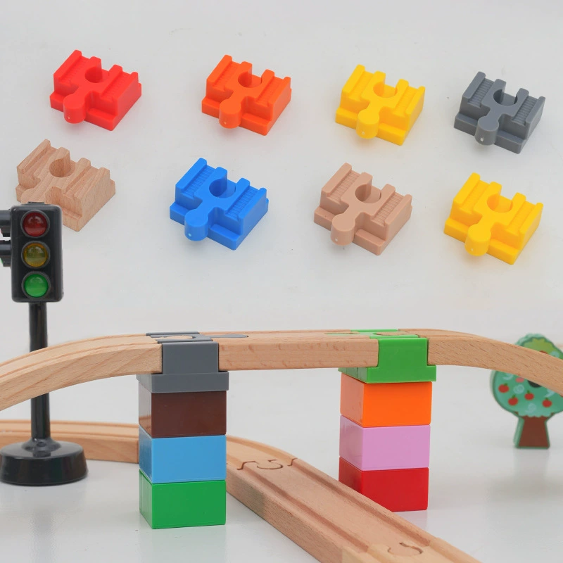 Детские железнодорожные аксессуары с большими частицами строительных блоков