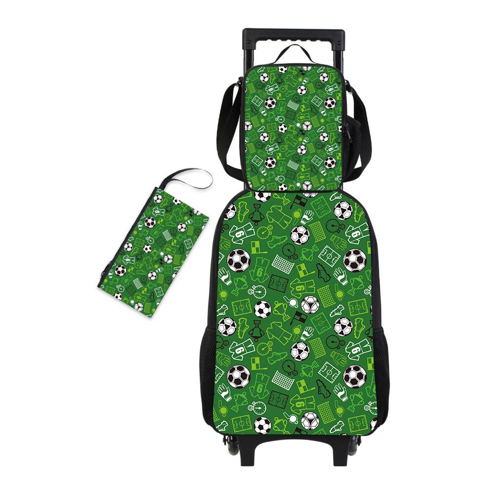 프린트된 축구 트레이닝 백 3종 세트