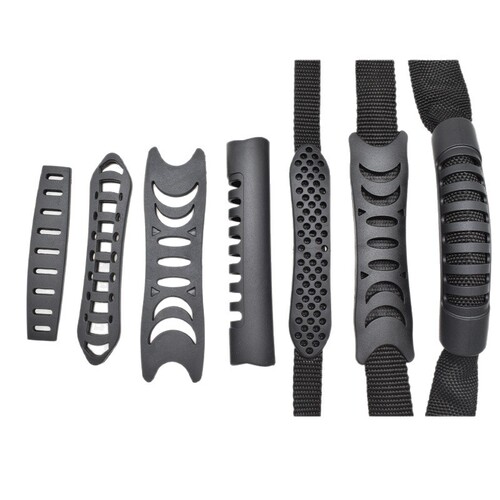 PVC backpack plastic handle travel bag handrail accessory soft rubber woven strap handle with multiple holes new EU standard handle
