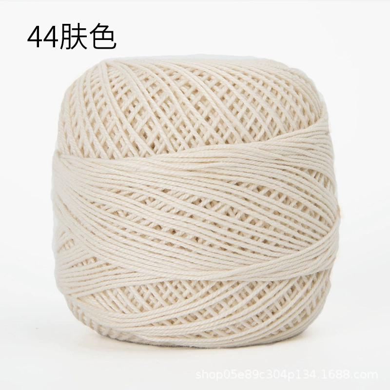 Шёлковая crochet нить шарики, 3 размера, разноцветная пряжа для вязания сумок и крючком