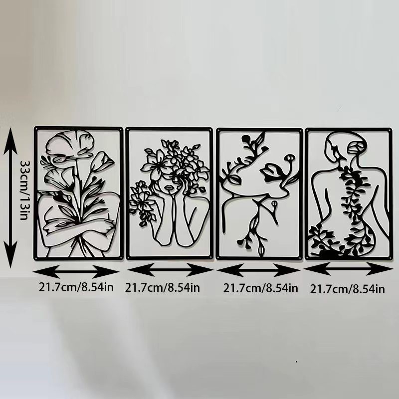 금속 추상 여성 사진 프레임 B