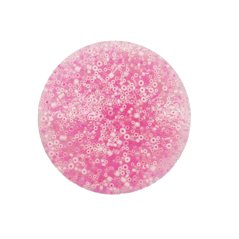 Round pink (tube beads)