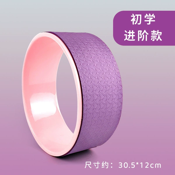 Yoga wheel: patterned style [purple]