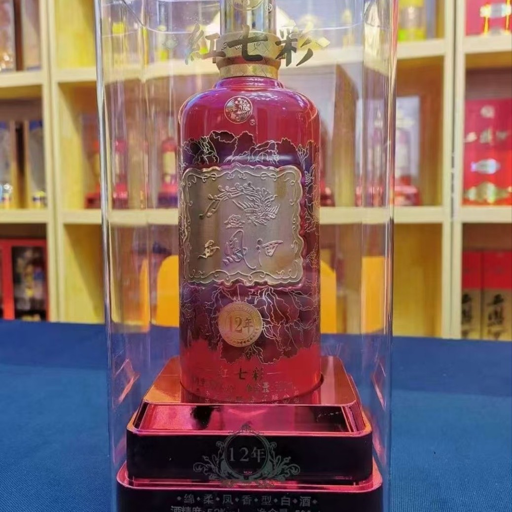 西凤酒红七彩12年.52度凤香型白酒500ml