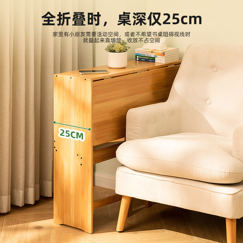 Folding desk computer desk desk student home small desktop solid wood bedroom bedside writing workbench