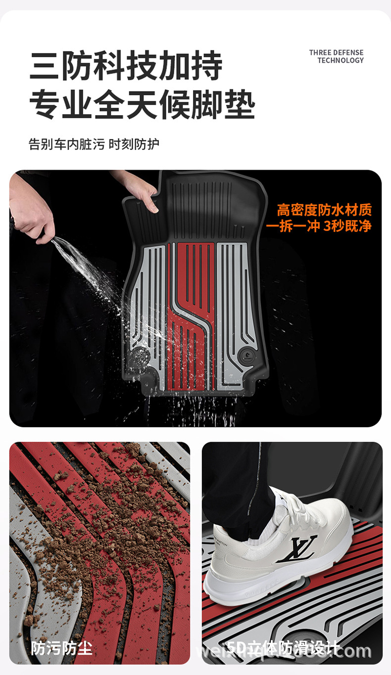 Suitable for Audi A4L A5L A6L A7L Q5L Q3 Q5L Special Car-Specific Colorful Tpe Car Floor Mats
