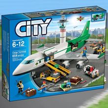 兼容乐高货运机场60022民用客机大型客运大飞机拼装积木城市玩具