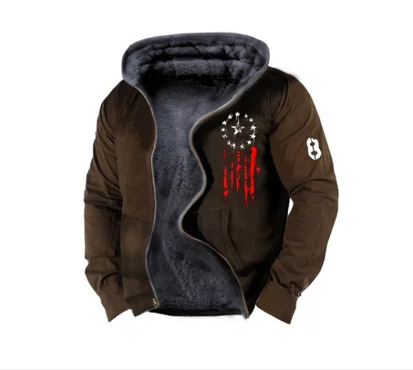 Chaqueta acolchada de algodón de invierno engrosada forrada con forro polar de invierno para hombres de invierno forro de doble capa de terciopelo grueso Abrigo acolchado de algodón cálido chaqueta acolchada de algodón