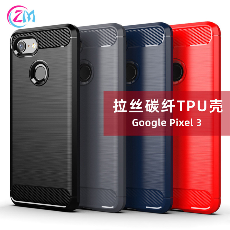 Suitable for Google Pixel7 8A 9A 10 Pro XL Brushed Carbon Fiber Pattern Mobile Phone Case Tpu Protective Cover