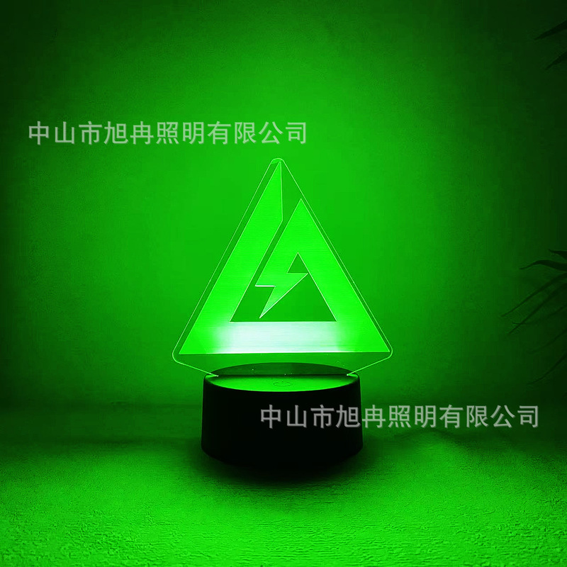 Cross-Border Amazon Multi-Platform Supply Delta 3D Night Light Atmosphere Light USB Table Lamp Cross-Border Amazon Multi-Platform Supply Delta 3D Night Light Atmosphere Light USB Table Lamp