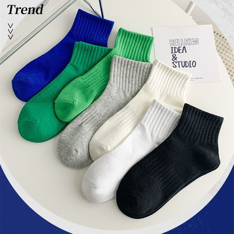 Nuevos/hombres y mujeres opcionales Otoño e Invierno hombres y mujeres medias altas medias blancas calcetines invisibles calcetines florales lindos