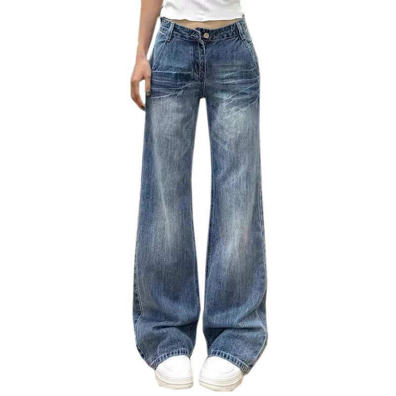 Мегафон, джинсы, дизайнерские брюки, плюс-сайз, свободный крой
