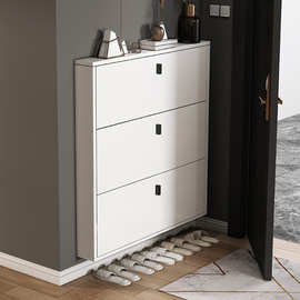 鞋柜翻斗鞋柜超薄15cm入户玄关门边储物窄款收纳简约大容量鞋架子