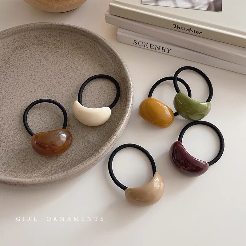 韓國東大門發繩扎馬尾頭繩簡約氣質高彈力耐用皮筋高級感發圈頭飾