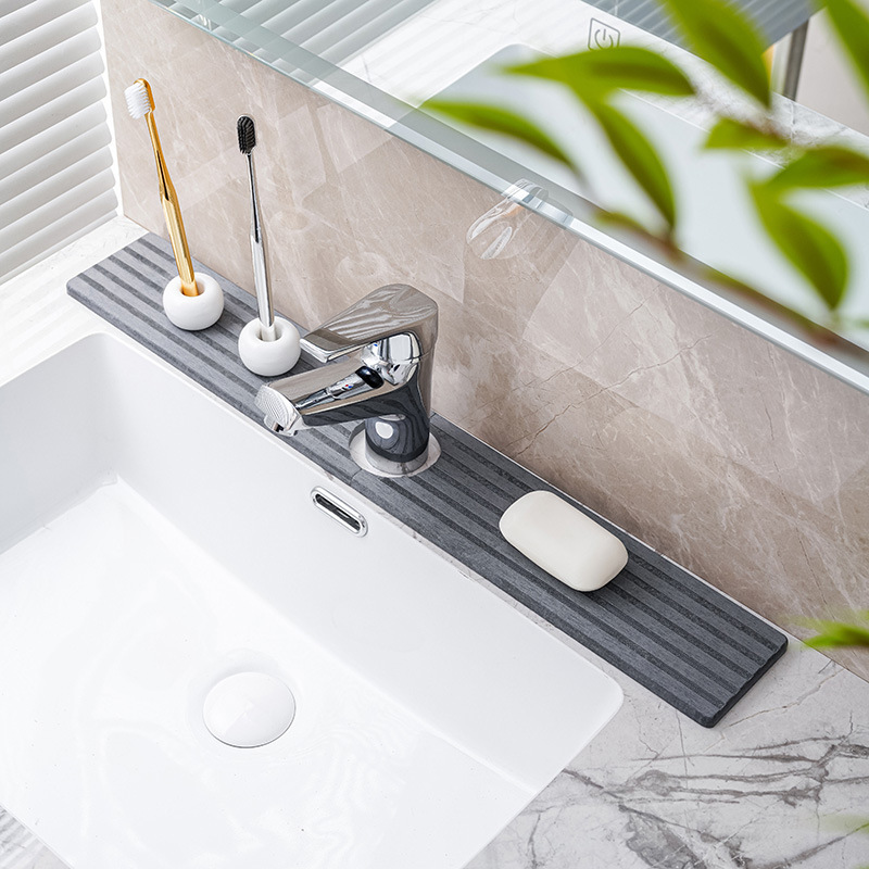 珪藻泥蛇口吸水マット浴室トイレ洗面所キッチンテーブル歯コップ石鹸置物珪藻マット|undefined