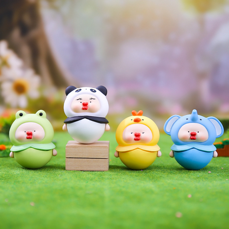 Factory Direct Sales Bobo Tumbler Cute Pet Figurine Living Room Bedroom Home Decoration Crafts Gift Creative Cute Pet