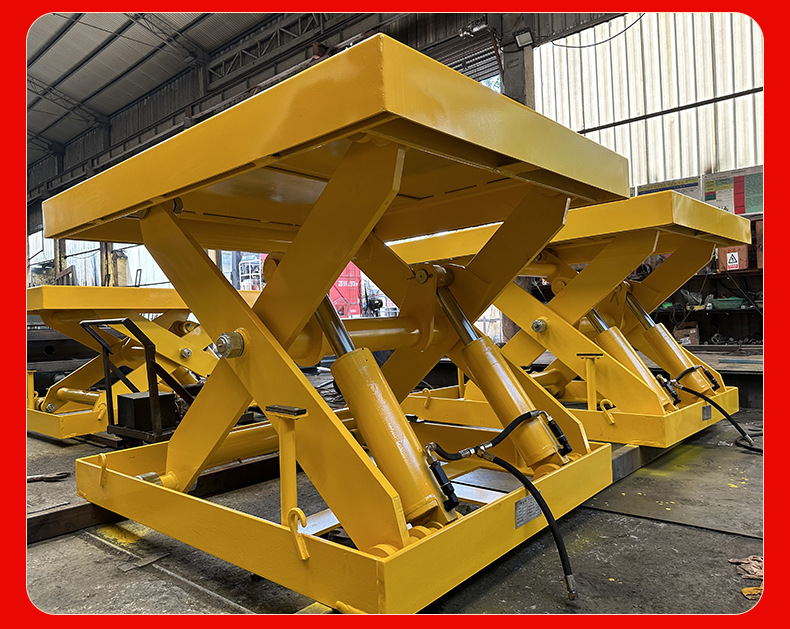Fixed scissor lift for workshop cargo loading and unloading, hydraulic lifting platform, heavy-duty stable scissor lift