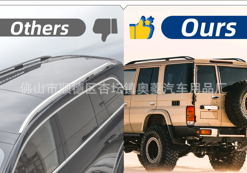 Roof Rack Universal Aluminum Alloy Load-bearing Bold Crossbar Special Modification Accessories Self-driving Car Luggage Rack