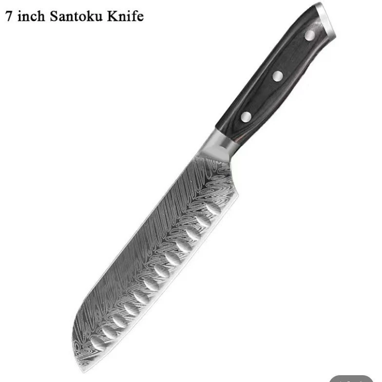 Дизайн клино-дамасский узор нож для дома, мясорубка нож поварской нож для готовки нержавеющая сталь нож поварской