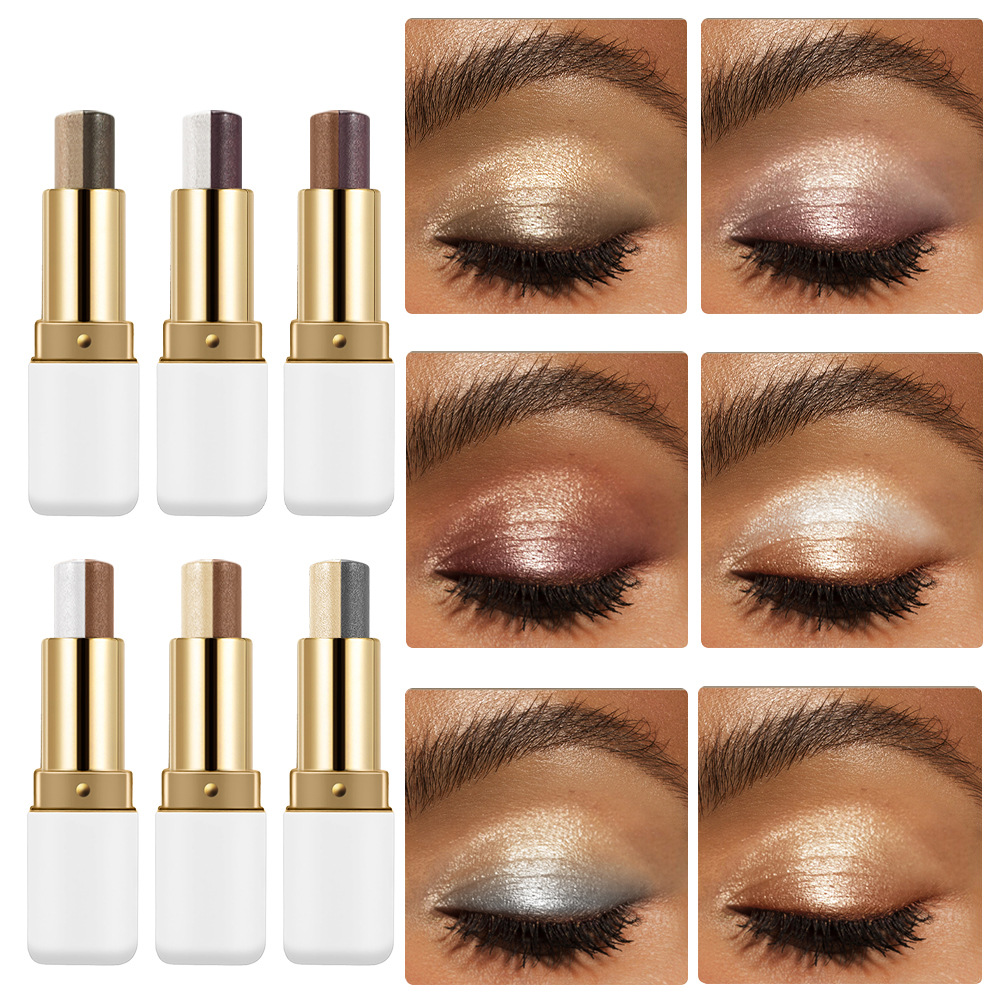 SAM SUGAR 双色眼影棒渐变不易晕染珠光高光修容fang水 眼影