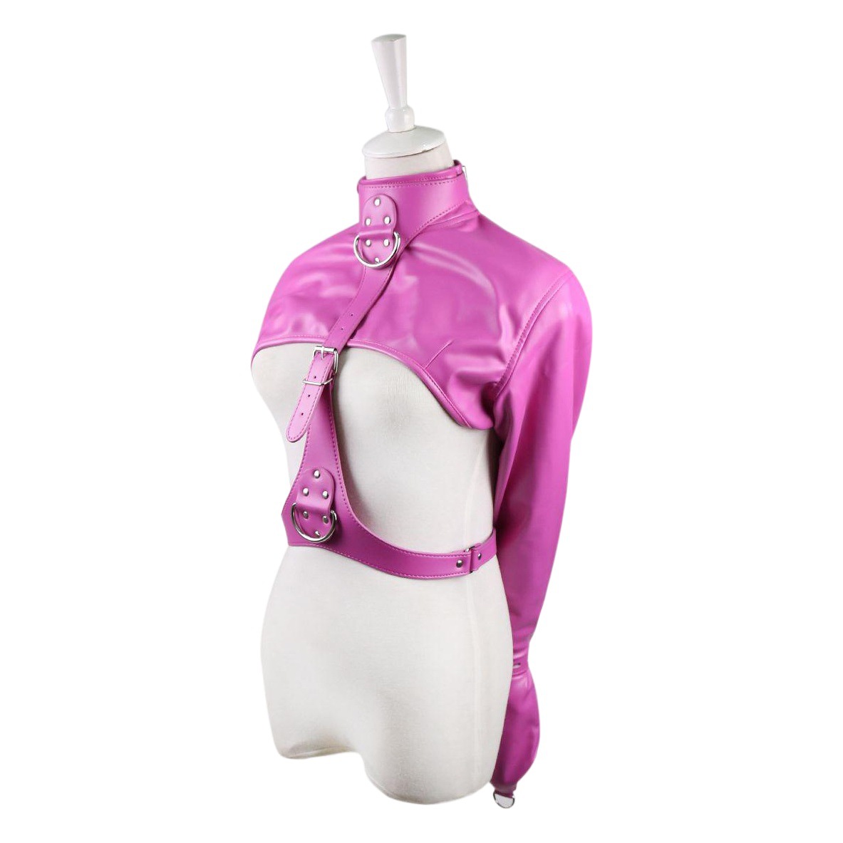Fábrica alternativa juguetes sexuales juguetes para adultos ropa de Encuadernación de cuero vinculante de cuero de las mujeres cinturón de encuadernación inversa espalda