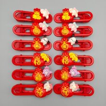 新年款红色卡通三丽鸥发夹女可爱造型鸭嘴夹氛围感甜美发卡发饰