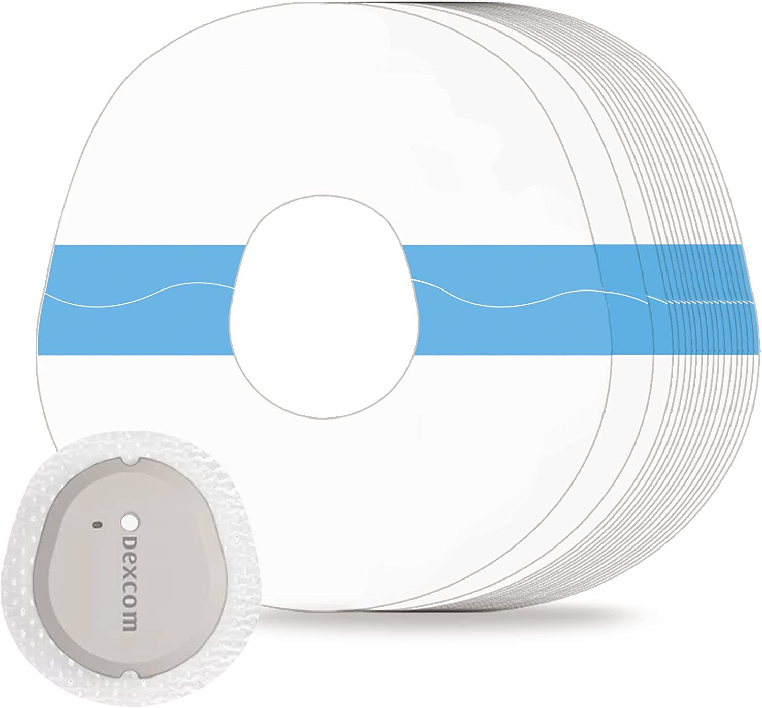 国境を越えたアマゾンPU透明防水ステルス無痕センサー固定パッチ運動滑り止め接着パッチ